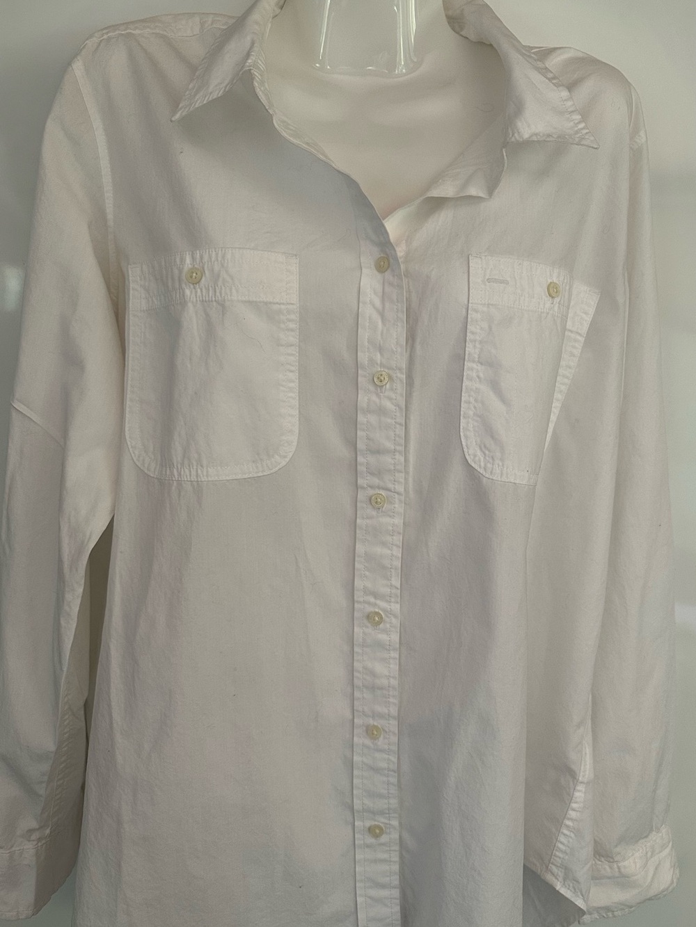 Ralph Lauren Classic White Button-Up Shirt for Men/Women XL
